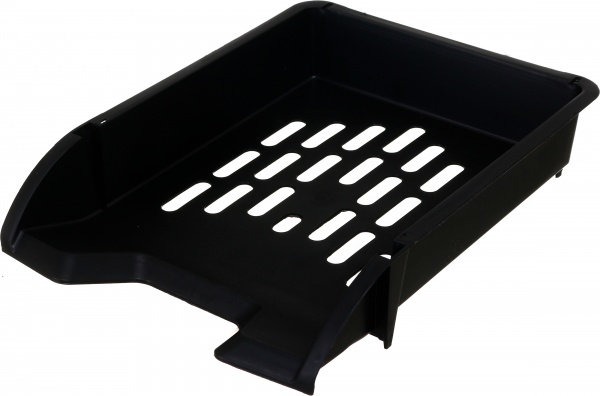 Лоток для бумаг горизонтальный ПП 34х25,2х5,7 см черный Arnika