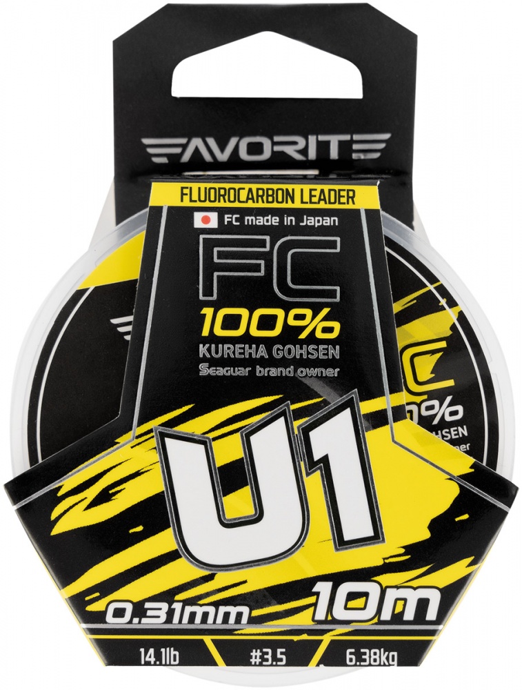 Флюорокарбон Favorite 10 м 0,31 мм 6,38 кг U1 FC