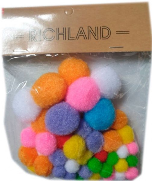 Декоративное изделие Помпоны микс 