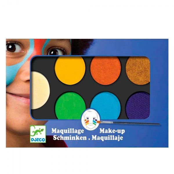 Косметичний набір Djeco Грим для обличчя 6 кольорів Природа