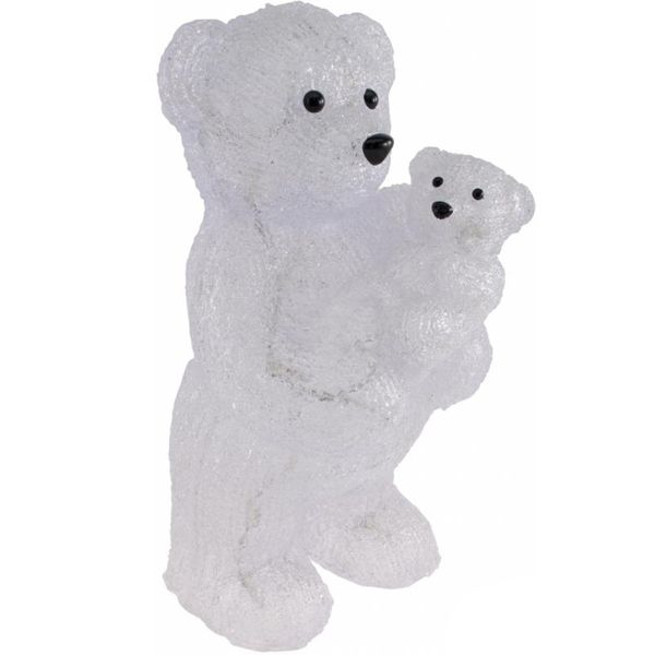 Светодиодная фигура литая Мишка с малышом 56 LED