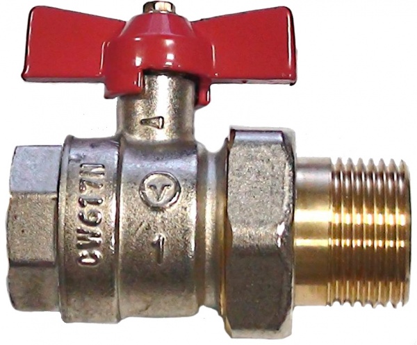 Кран кульовий Valvo DN 25 1 з американкою