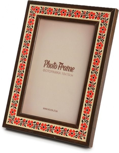 Рамка для фотографии со стеклом Velista 26C-100-4v 21х30 см коричневый 