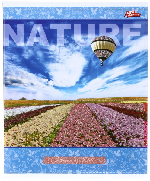 Тетрадь школьная с глитером 60 листов в клеточку в ассортименте Мечты сбываются