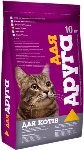 Корм Для друга курица 10 кг 2875