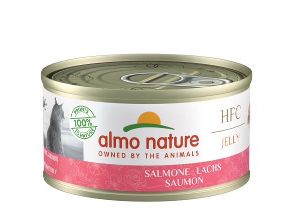 Консерва для взрослых котов Almo Nature HFC Jelly с лососем