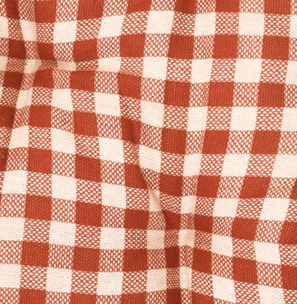 Подушка на стул Lucy Бордо клетка 40х40 см La Nuit