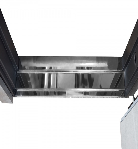 Дверь входная Булат Ультра (квадро) 535 бетон антрацит / бетон снежный 2050x850 мм правая