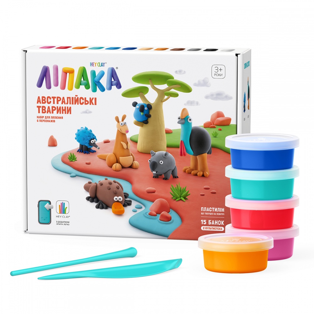 Набір для ліплення Lipaka Австралійські тварини 15027-UA01