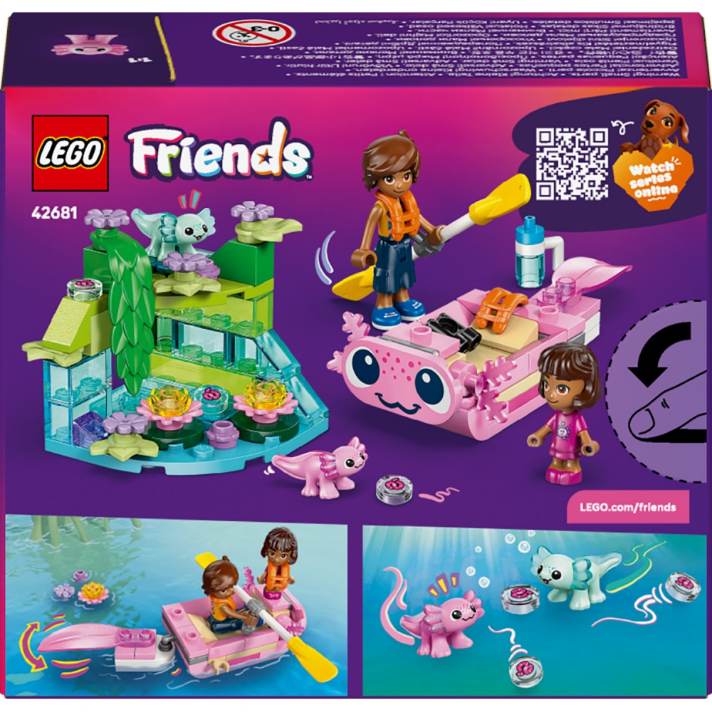 Конструктор LEGO Friends Приключенческая лодка «Аксолотль» 42681