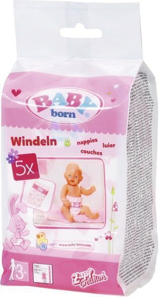 Підгузки Zapf для куклы Baby Born 5 шт 826508