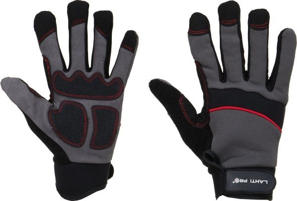 Перчатки Lahti Pro защитные усиленные с покрытием микрофибра XL (10) L280910K