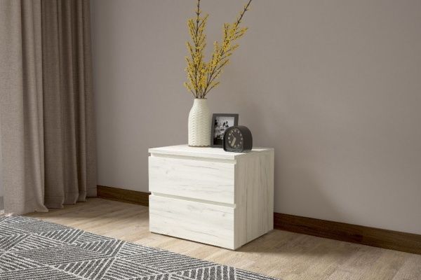 Тумба приліжкова ТЛ-4 500х380х410 см дуб крафт білий 