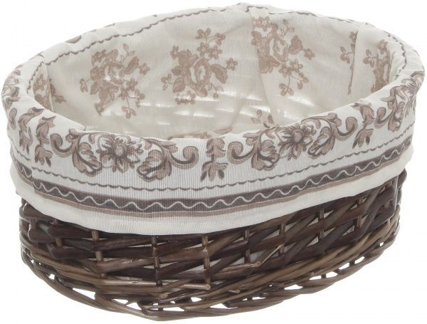 Кошик плетений з текстилем 34х26х14 см HQ13-52CD-4 