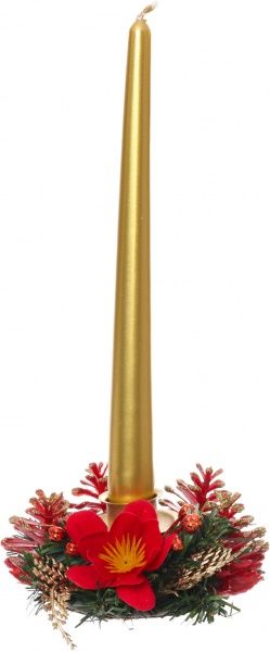 Подсвечник с декором 13 см W10-24038/R 