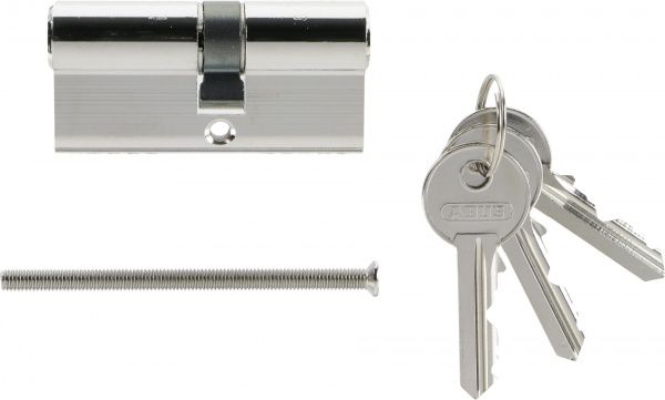 Цилиндр Abus E45 30x35 ключ-ключ 65 мм матовый никель