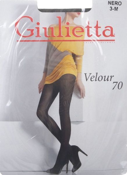 Колготки Giulietta Velour nero р. 3 черный 1 шт. 