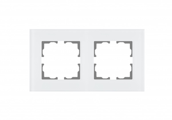 Рамка двойная HausMark Stelo универсальная белый матовый 501-5340-147