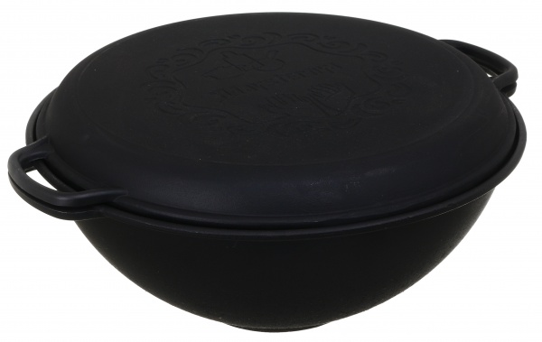 Казан ø400 мм 12 л узбецький WOK з кришкою-сковородою