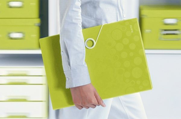 Папка з відділеннями WOW A4 зелений металік 45890064 Leitz