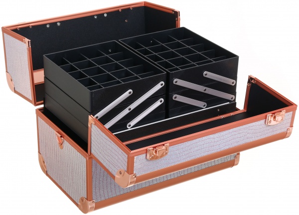 Кейс рожевий хамелеон 37х23х28 см CX2103(3 layer) рожевий хамелеон 