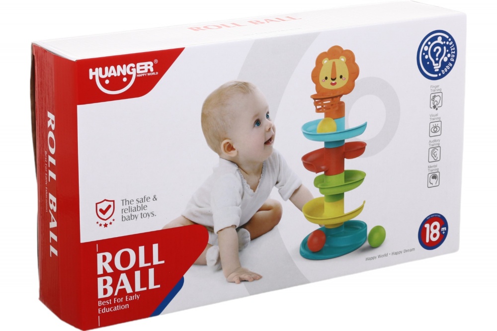 Игрушка развивающая Huanger Roll Ball горка с шариками 18x42 см HE8067