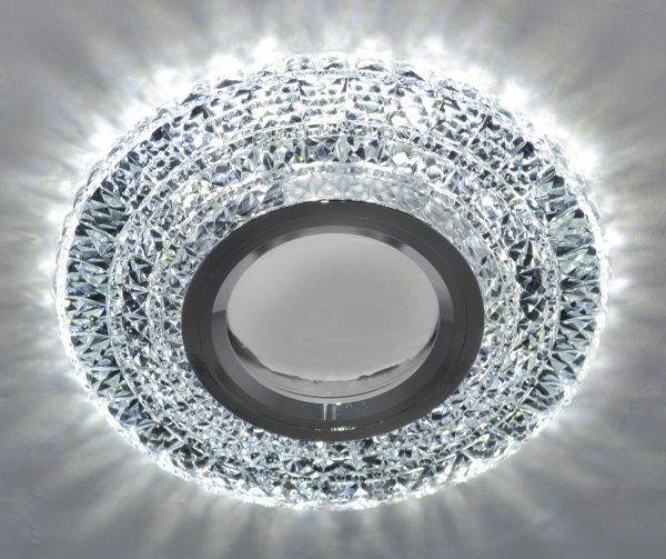 Светильник точечный Blitz BL 321S3 с LED-подсветкой 3 Вт 4000 K MR16 35 Вт G5.3 хром 