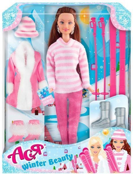 Кукла Ася Зимняя красавица брюнетка (35130)