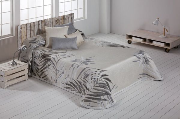 Покрывало Warho 235x270 см Textilia бежевый с рисунком 