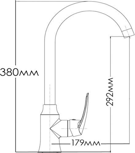 Змішувач для кухні Mixxen Грація MXH1005