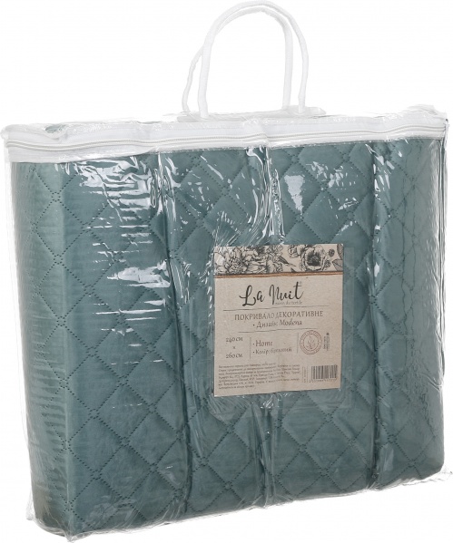 Покривало Verona 240x260 см La Nuit бірюзовий 