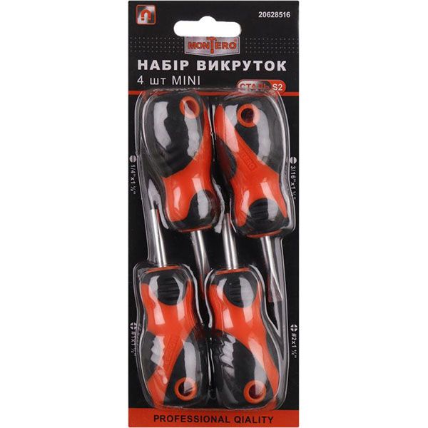 Набор отверток Montero мини 38 мм MN-10203