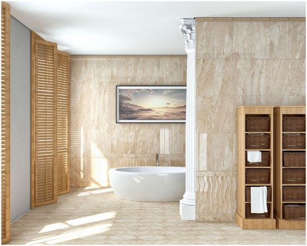 Плитка Golden Tile PETRARCA бежевий рельєф М91151 30x60 