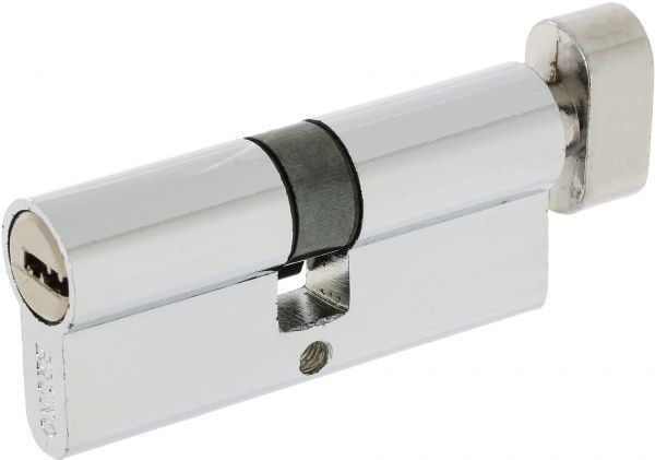Цилиндр Bruno 35x35 ключ-вороток 70 мм хром