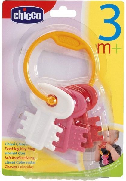 Погремушка Chicco Мягкие ключики розовая 63216.10