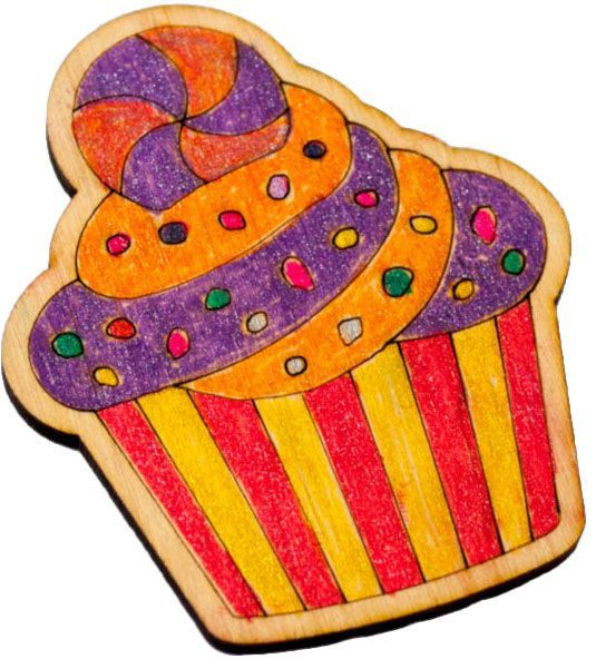 Игрушка деревянная Зірка магнит Вкусности