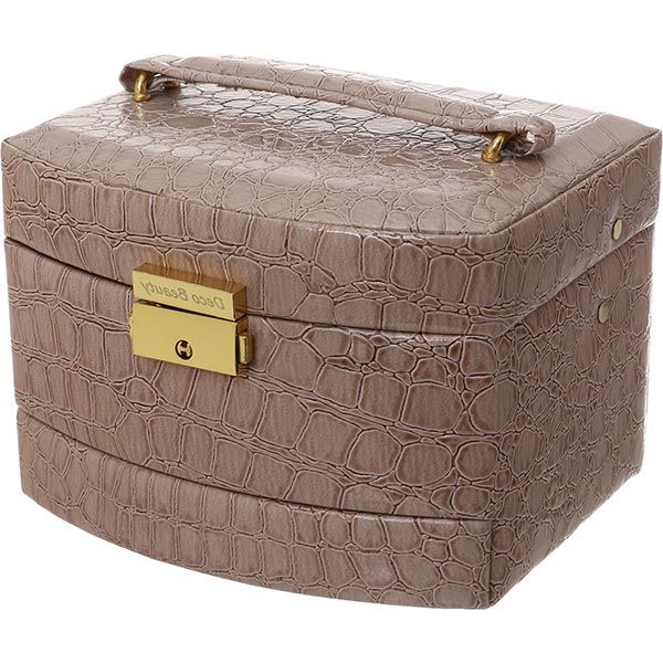 Сундук для украшений Бежевый 16x13.5x12 см