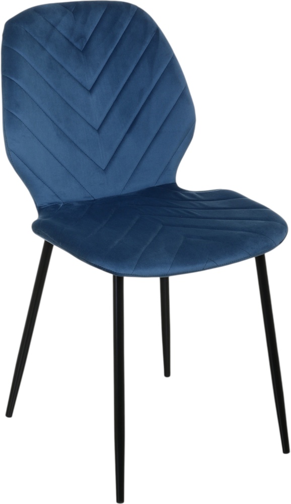 Стул обеденный Центр Меблів NIA 46х56,55х87 см (UF910-18) синий / черный