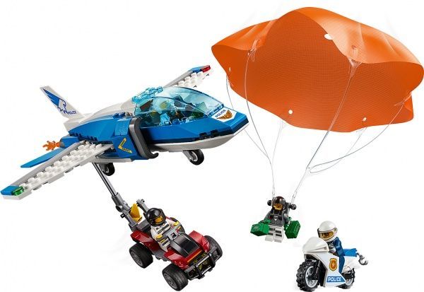 Конструктор LEGO City Воздушная полиция: арест с парашютом 60208