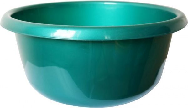 Миска ММ-Пласт круглая пластиковая бирюзовая 15 л