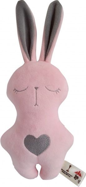 Мягкая игрушка Анна Зайчик розовый 20 см