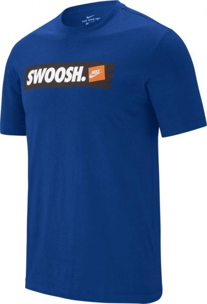 Футболка Nike M NSW TEE SWOOSH BMPR STKR AR5027-438 L синій