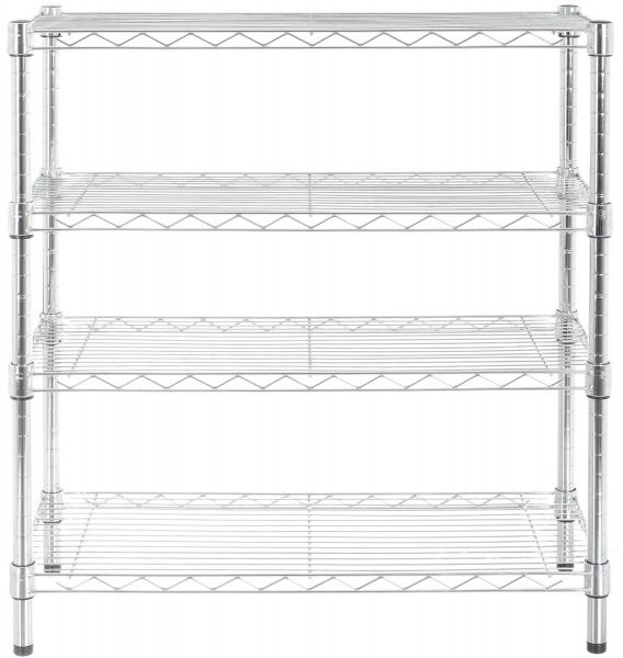 Стеллаж металлический 790x760x300 мм хром (123031-4LC) 