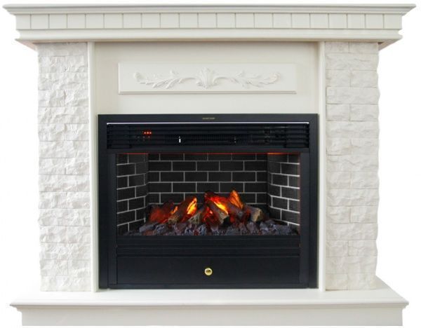 Камінокомплект ASTRA FLAME Нук White + Плутон