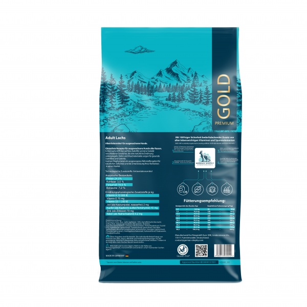 Корм сухой для всех пород German Shephy GOLD Lachs лосось 10 кг