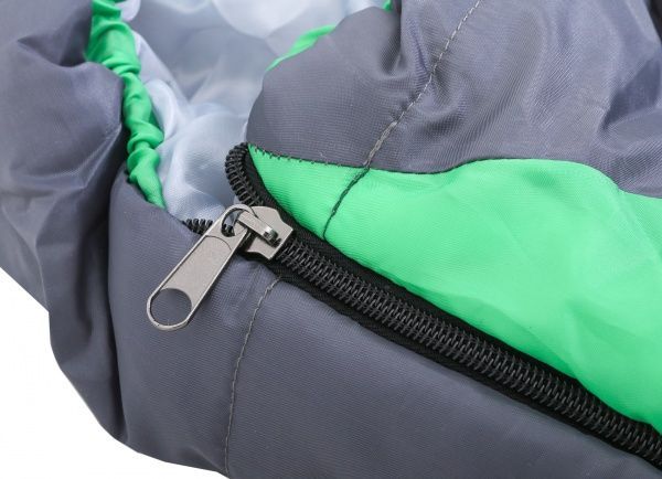 Спальний мішок з капюшоном сіро-зелений