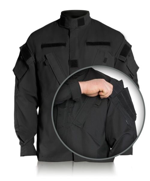 Костюм Торнадо «КОМБАТ» черный на молнии XL