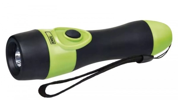 Фонарик Emos P3864 LED 25Lm 2xAA черно-зеленый