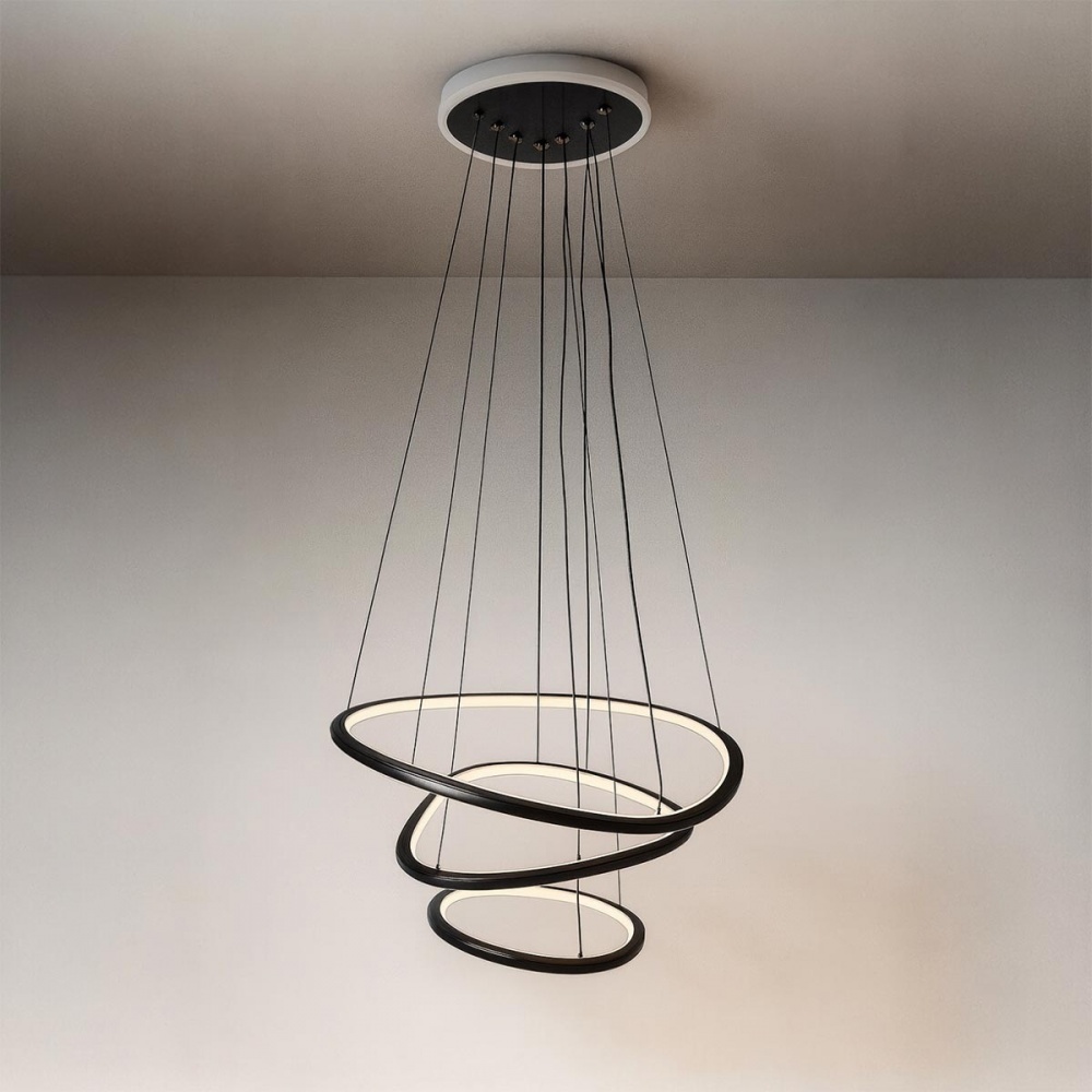 Світильник світлодіодний LIGHT SET LOZA LED 3 PL 5912 3x140 Вт чорний