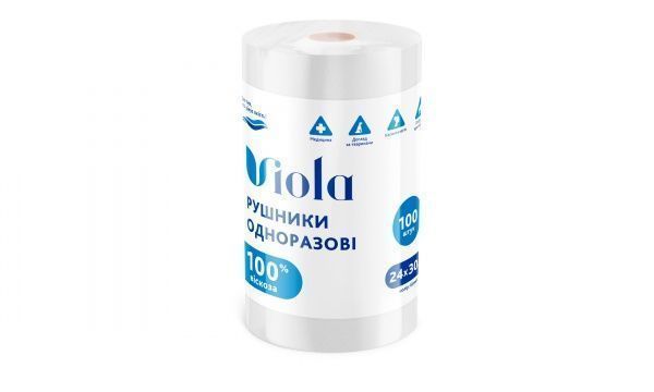 Рушник КОТТОН КЛАБ (вискоза) одноразовое 100 шт. 